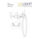 Light Prestige Kinkiet Mirror L czarny IP44 LED CCT
