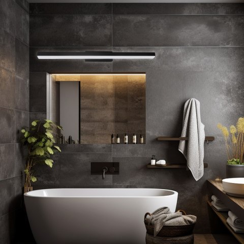 Light Prestige Kinkiet Aqua 66,5 cm czarny IP44 LED CCT