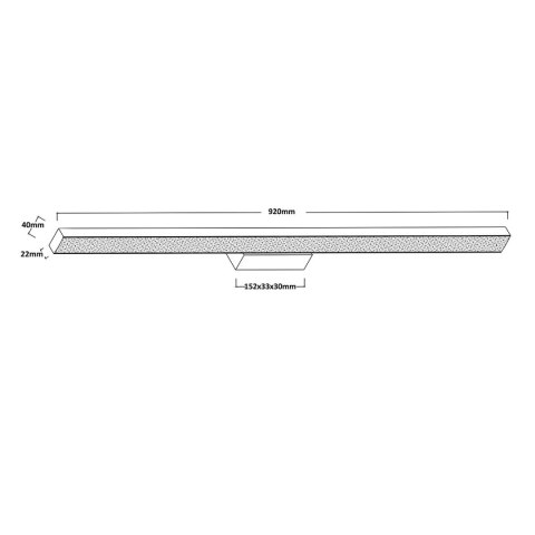 Light Prestige Kinkiet Aqua 92 cm czarny IP44 LED CCT