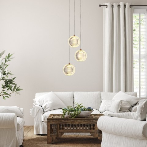 Light Prestige Lampa wisząca Brillant 3 złota LED CCT