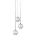 Light Prestige Lampa wisząca Brillant 3 złota LED CCT