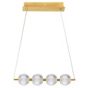 Light Prestige Lampa wisząca Brillant 4 złota LED CCT