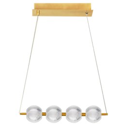 Light Prestige Lampa wisząca Brillant 4 złota LED CCT