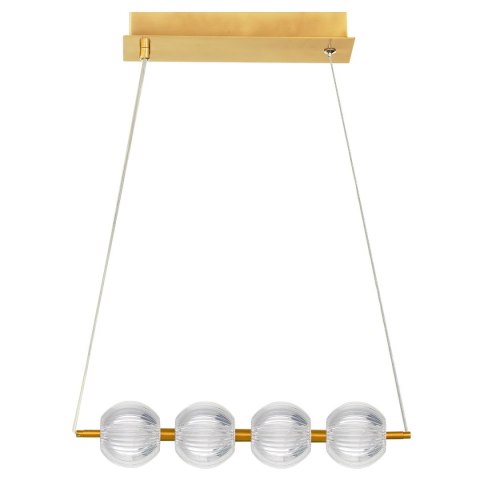 Light Prestige Lampa wisząca Brillant 4 złota LED CCT