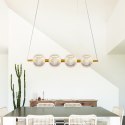 Light Prestige Lampa wisząca Brillant 4 złota LED CCT