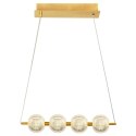 Light Prestige Lampa wisząca Brillant 4 złota LED CCT