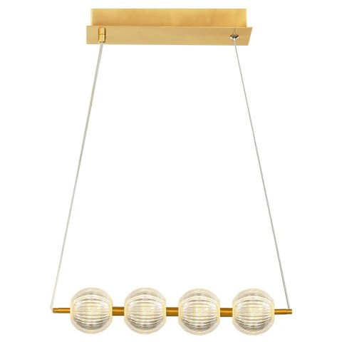 Light Prestige Lampa wisząca Brillant 4 złota LED CCT
