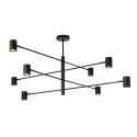 Light Prestige Lampa wisząca Snow 8 czarna 8xGU10