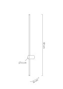 MOOSEE lampa ścienna OMBRE 120 złota