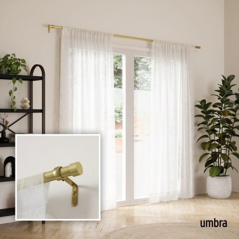 UMBRA pojedynczy karnisz CAPPA 305 - 457 cm złoty