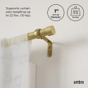 UMBRA pojedynczy karnisz CAPPA 305 - 457 cm złoty