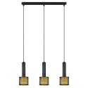 Light Prestige Lampa wisząca Amo czarna 3xE27