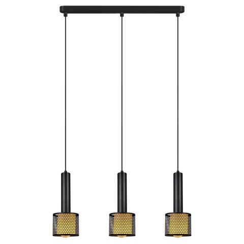 Light Prestige Lampa wisząca Amo czarna 3xE27
