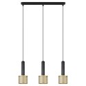 Light Prestige Lampa wisząca Amo czarno-złota 3xE27