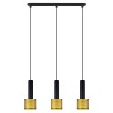 Light Prestige Lampa wisząca Amo czarno-złota 3xE27