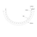 Light Prestige Lampa wisząca Dorado Rope 2 m złota LED CCT