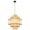 Light Prestige Lampa wisząca Stela rattanowa 1xE27
