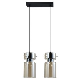 Light Prestige Podwójna lampa wisząca Nivio dymna 2xE27