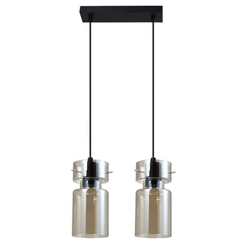 Light Prestige Podwójna lampa wisząca Nivio dymna 2xE27