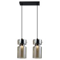 Light Prestige Podwójna lampa wisząca Nivio dymna 2xE27
