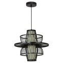 Light Prestige Rattanowa lampa wisząca Astra czarna 1xE27