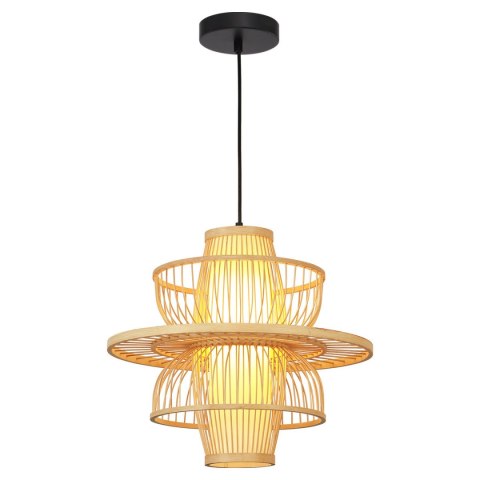 Light Prestige Rattanowa lampa wisząca Astra naturalna 1xE27