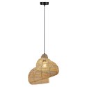 Light Prestige Rattanowa lampa wisząca Shella 40 cm jasne drewno 1xE27