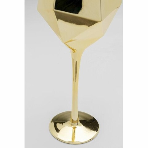 KARE komplet 4 kieliszków do wina DIAMOND 660 ml złoty