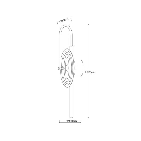 Light Prestige Kinkiet Plato transparentny LED CCT