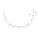 Light Prestige Lampa wisząca Dorado Rope 4 m złota LED CCT