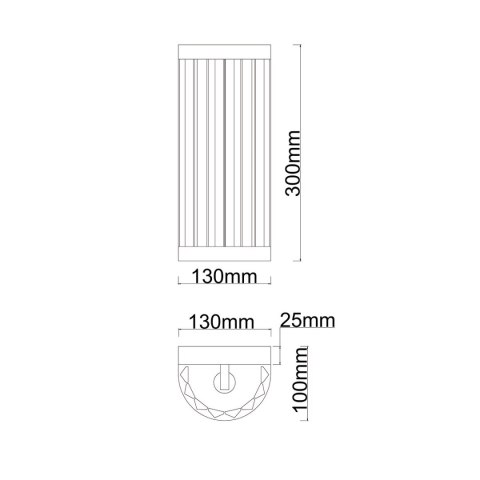 Light Prestige Kinkiet Vetro złoto 1xE14