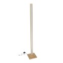 ALSET LAMPA PODŁOGOWA DREWNO BUK + SREBRNY 1X8W LED 4000