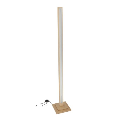 ALSET LAMPA PODŁOGOWA DREWNO BUK + SREBRNY 1X8W LED 4000