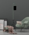 RAVELLO LAMPA PODŁOGOWA CZARNY+ZIELONY 1X40W E14 ABAŻUR CZARNY