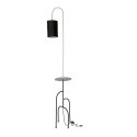 RAVELLO LAMPA PODŁOGOWA CZARNY+ZIELONY 1X40W E14 ABAŻUR CZARNY