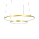 LUNE LAMPA WISZĄCA 50+30 ZŁOTY 40W LED 4000K
