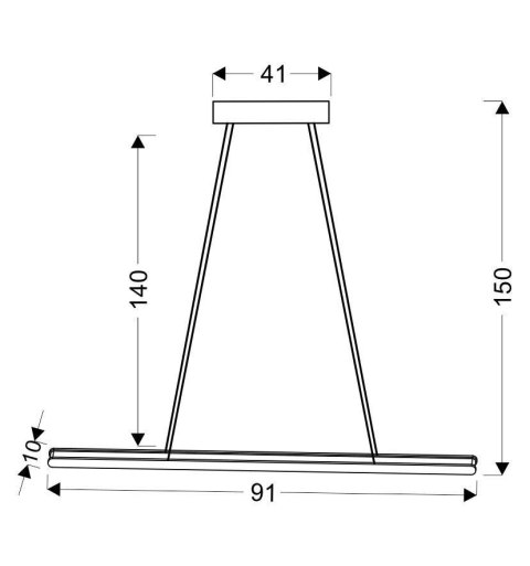COCONUT LAMPA WISZĄCA 91X8 28W LED BRĄZOWY 4000K APETI