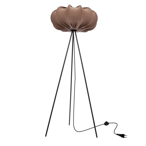 Lampa podłogowa CAFEE' z abażurem brązowym mokka 52 cm - lampa stojąca w stylu skandynawskim E27