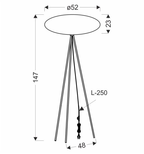 Lampa podłogowa CAFEE' z abażurem brązowym mokka 52 cm - lampa stojąca w stylu skandynawskim E27