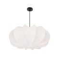 Lampa wisząca CAFEE skandynawska - z abażurem kremowym latte 52 cm - minimalistyczne oświetlenie sufitowe w stylu japandi E27