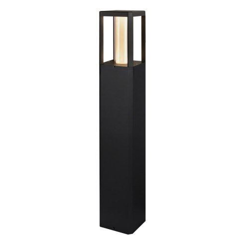Lampa ogrodowa LED CROCUS - czarny słupek 2x6W IP65 - nowoczesne oświetlenie ścieżki ogrodowej