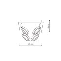 Light Prestige Plafon Carrara srebrny LED 3000K