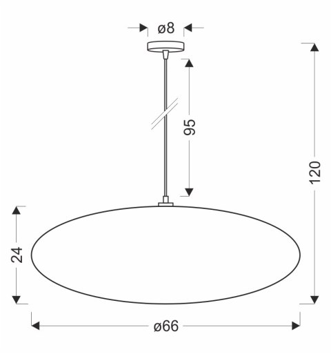 Lampa wisząca CAFEE skandynawska - z abażurem brązowym mokka 66cm - nowoczesne oświetlenie sufitowe do salonu i jadalni E27