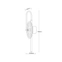 Light Prestige Kinkiet Plato transparentny LED CCT