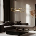 Lampa wisząca ANNELI elegancka - złota nieregularna forma 125 cm - designerska lampa salonu i jadalni LED 3000K