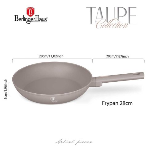 PATELNIA TYTANOWA 28cm BERLINGER HAUS BH-8084 TAUPE