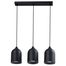 Light Prestige Metalowa lampa wisząca Nilo czarna 3xGU10