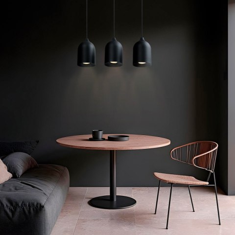 Light Prestige Metalowa lampa wisząca Nilo czarna 3xGU10