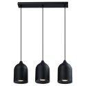 Light Prestige Metalowa lampa wisząca Nilo czarna 3xGU10