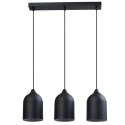 Light Prestige Metalowa lampa wisząca Nilo czarna 3xGU10
